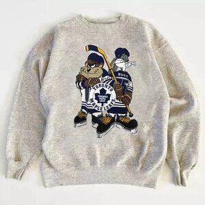 Vintage NHL Toronto Maple Leafs Looney Tunes Sweatshirt, Retro Hockey Shirt Tee